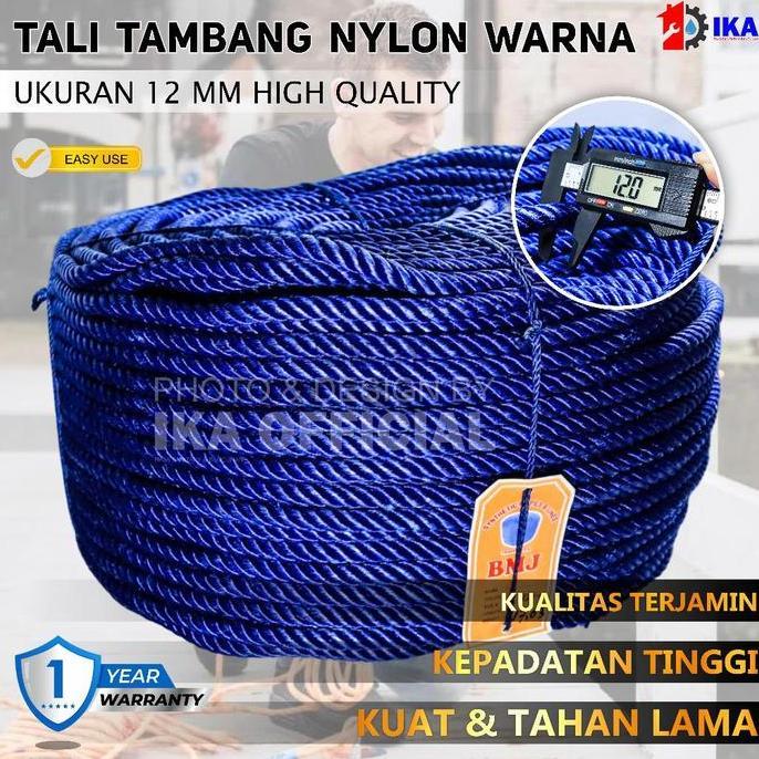 BOVANA Tali tambang plastik 12 mm per roll TALI TAMBANG ROLL PPD 12MM/TALI TAMBANG 12MM/TALI ROLL(GU