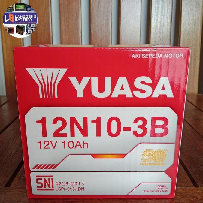 Aki Motor Binter Mercy YUASA 12N10-3B 12 volt 10 Ah