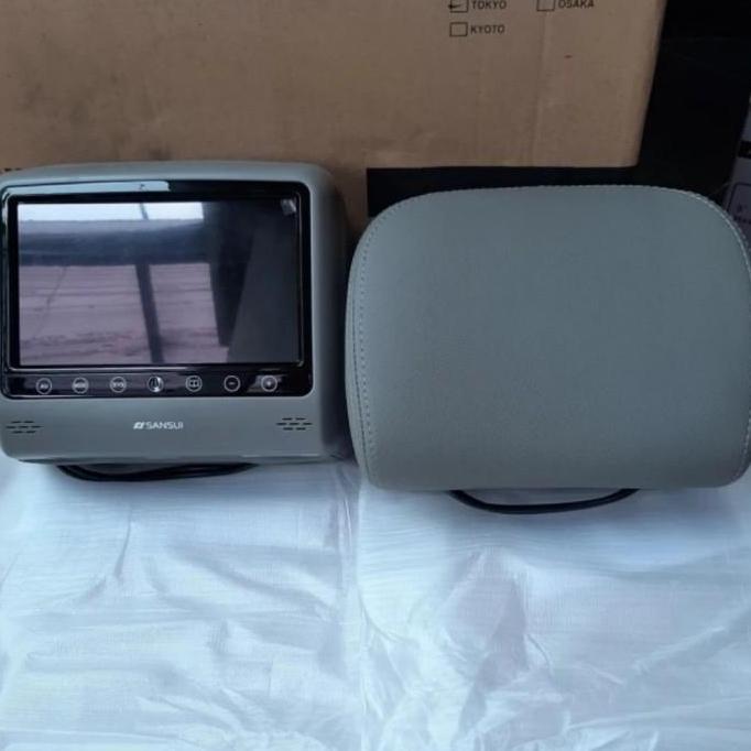 Tv Headrest mobil merek SANSUI SA-HM802 TV JOK MOBIL