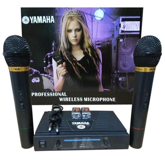 Yamaha YM-66 Mic Wireless Karaoke Microphone Tanpa Kabel