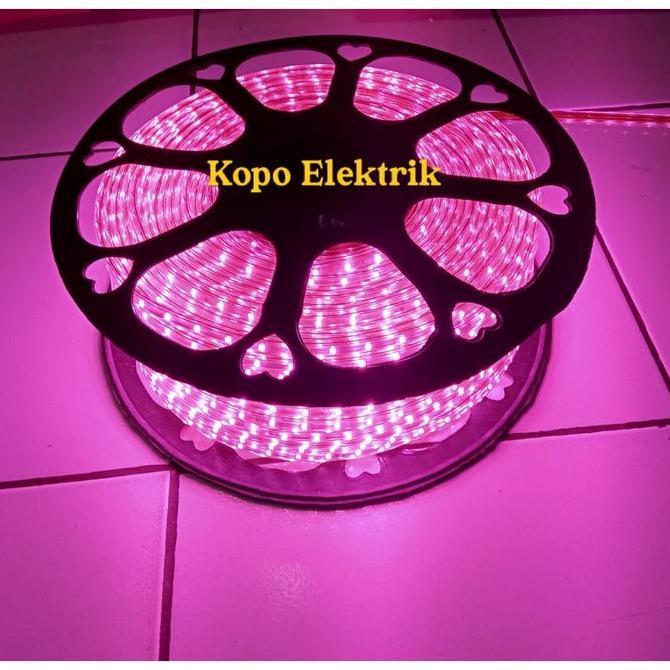 ( 10 Meter ) Lampu Led Strip Selang 5050 + Soket