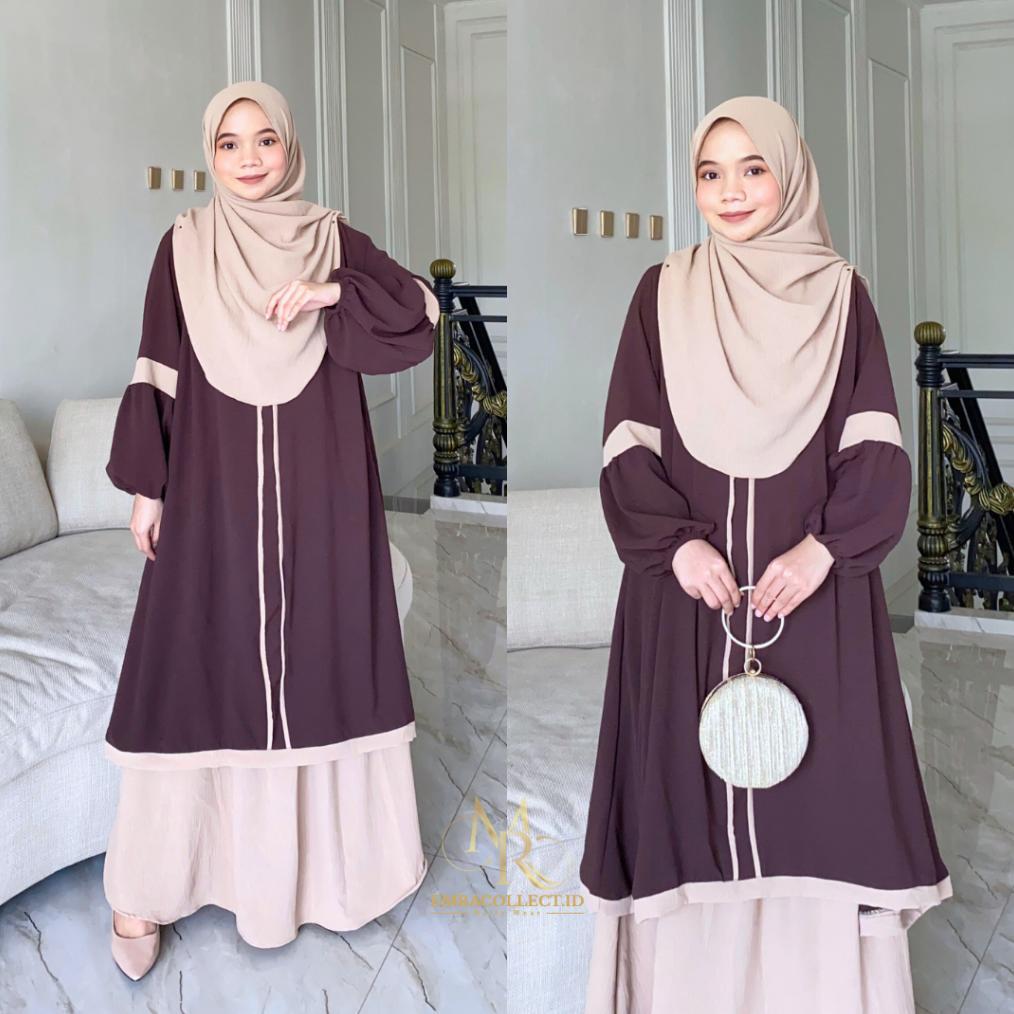Diskont Oneset Nayyara Setelan Rok Tunik SyarI Jumbo Ld 120 Set Tunik Malaya Terbaru - Emracollect.I