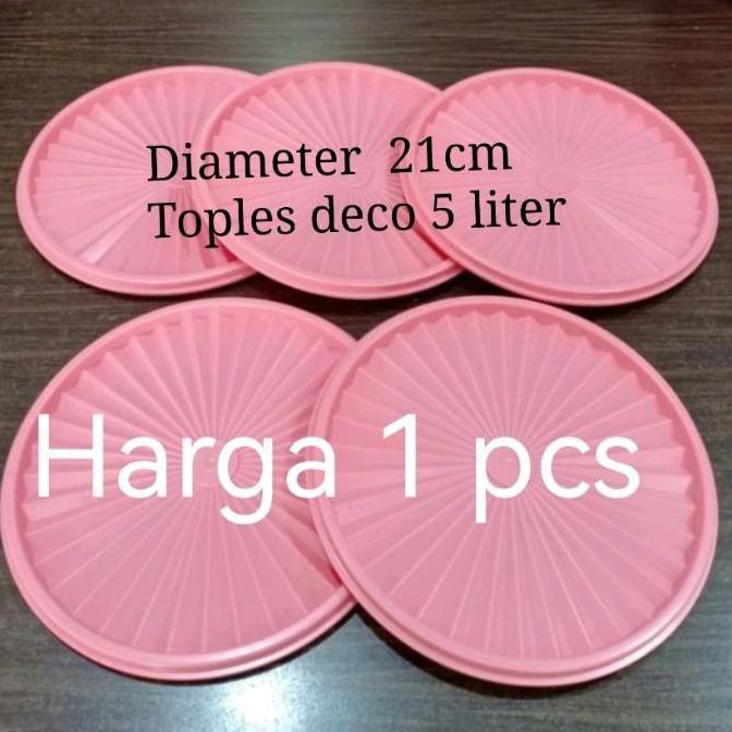 tutup deco canister tupperware