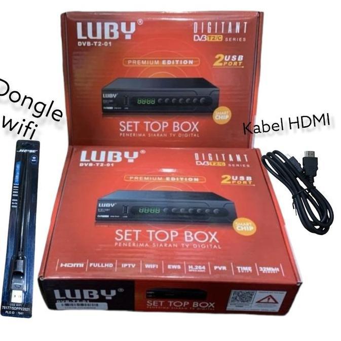 Stb Luby T2 01 Set Top Box Tv Reciver Dvb Antena Tv Digital Siaran Analog Ke Digital Beralih Ke Siar