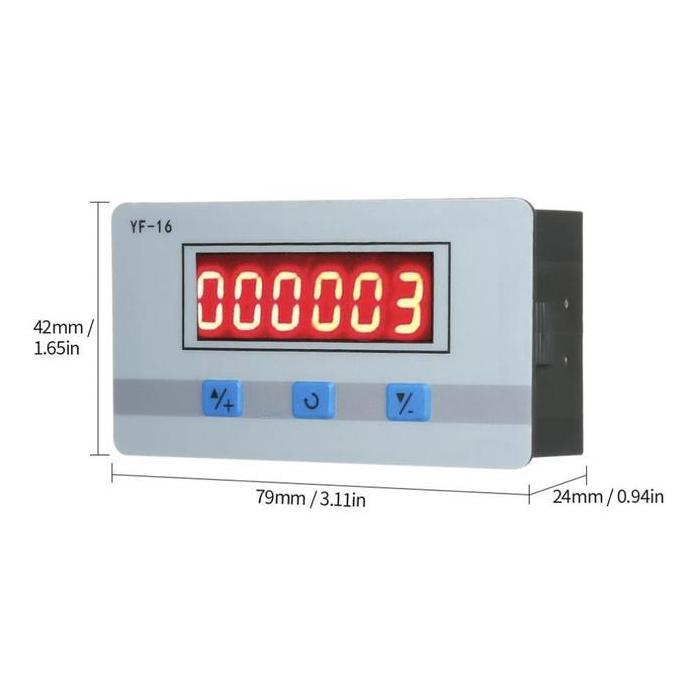 Sale Mini Led Digital Counter Modul Dc/Ac 5V-24V Elektronik Totalizer