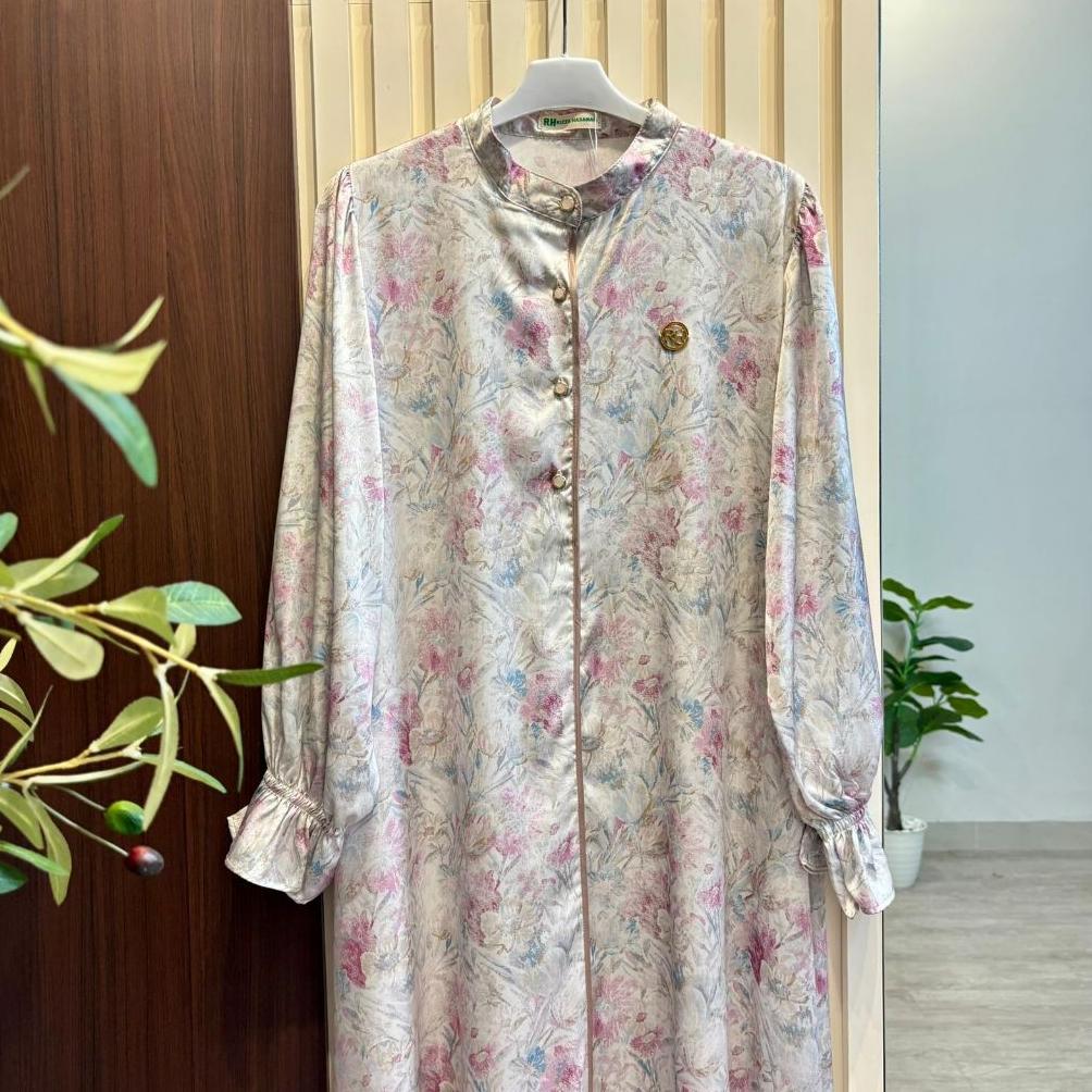Grade Ori Rh Col - Lyora Dress Raya 2026 Bahan Silk Luxury Gamis Syari Elegan Cantik Dan Nyaman