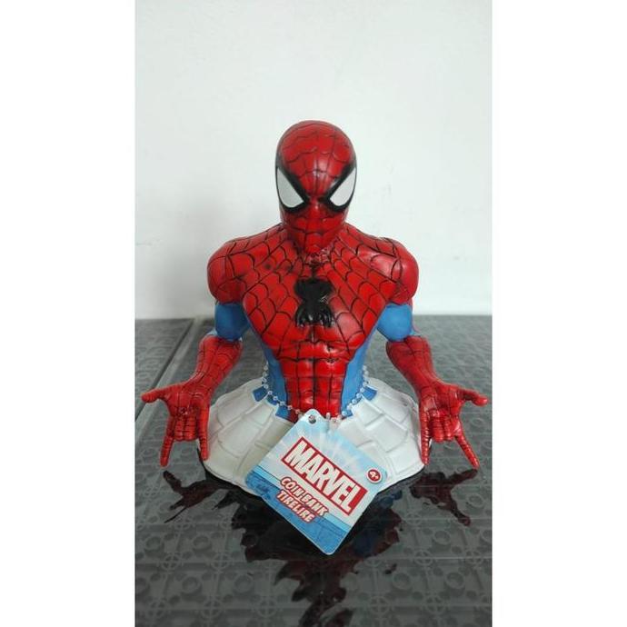 COIN BANK CELENGAN MARVEL AVENGERS SPIDERMAN TINGGI 5 INCH GM