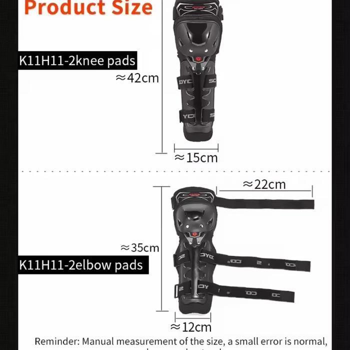 Scoyco K11H11-2 Knee Elbow Guard Protector Pelindung Lutut Siku Decker Original Dan Terpercaya