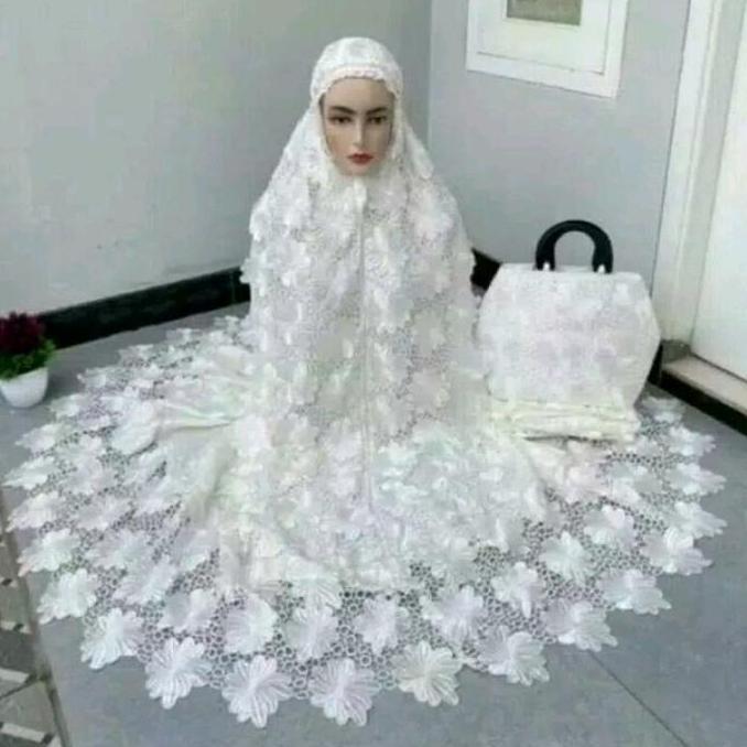 Mukenah Terbaru/Mukenah Premium/Mukenah Prada/Mukenah Sworoski/Mukenah Bordir/Mukenah Mewah/