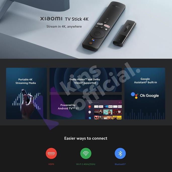 Xiaomi Mi Tv Stick Android Smart Tv Dongle Chromecast / Xiaomi Mi Tv Stick 4K
