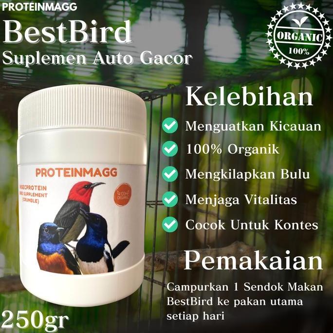 Dbutsu- Proteinmagg Suplemen Protein Untuk Burung 250 Gr Extra Kicau Gacor