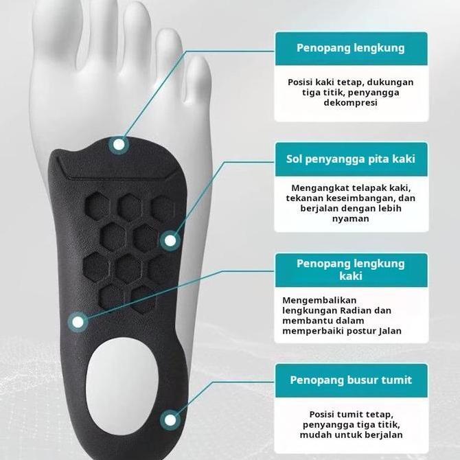 Sumimasen- Sol Penyangga Lengkungan Tinggi Inversi Kaki Ortopedi Plantar Ortopedi Plantar