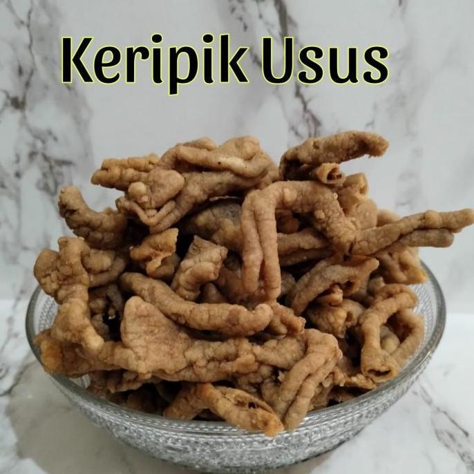 kripik usus ayam /kripik usus goreng tepung 250gr