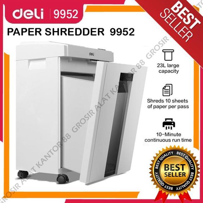 Paper Shredder Deli E9952 / Mesin Penghancur Kertas Deli 9952