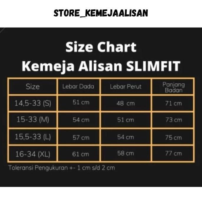 Fuku- Kemeja Alisan Batik Lengan Panjang Slimfit Semua Varian Formal Katun