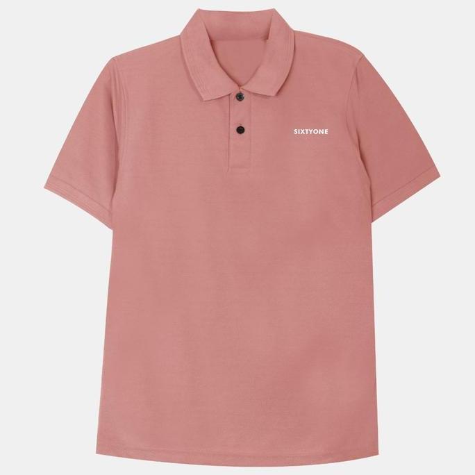 Fuku- Number 61 Atasan Pria Polo Kerah Kaos Baju Basic Unisex