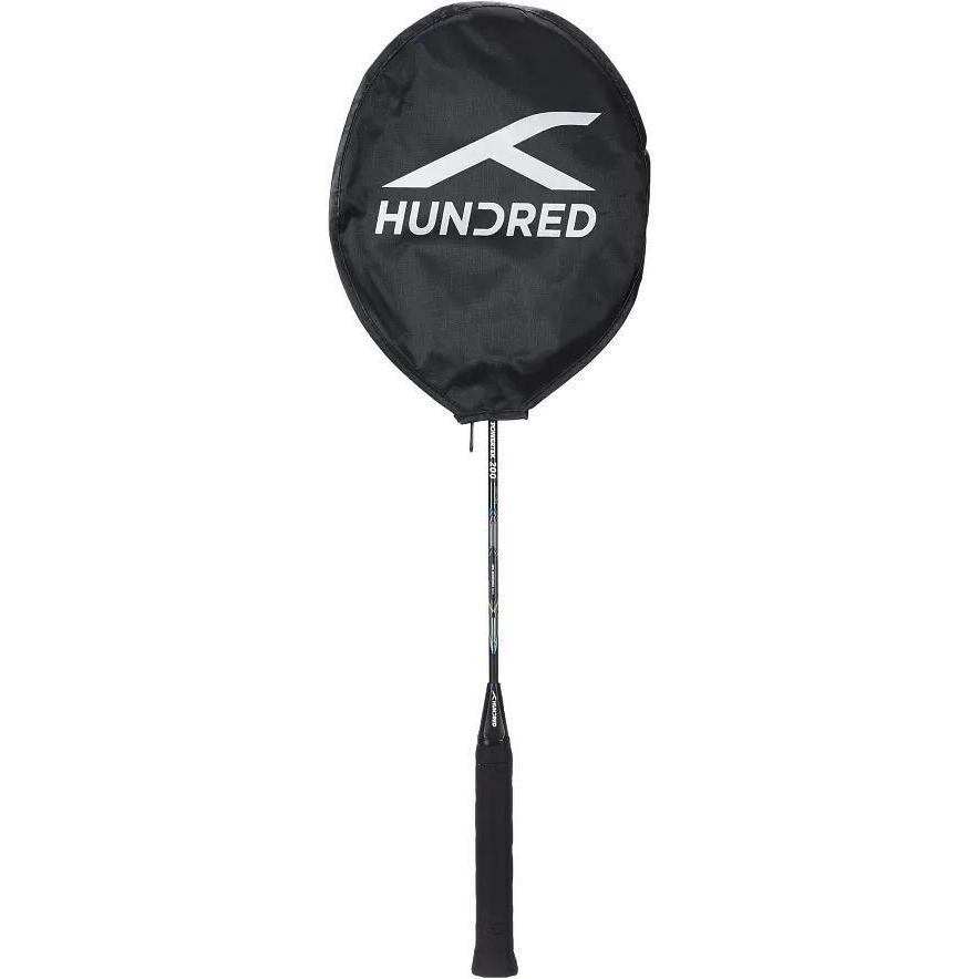 Smastr- Raket Badminton Hundred Hndrd Powertek 2000 Pro + Tas Kain Serut Original 100%