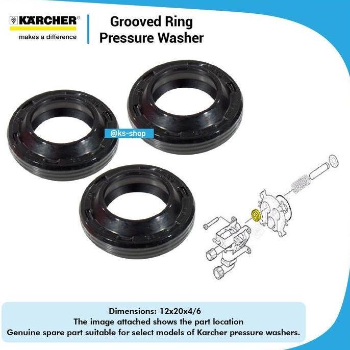 Karcher Groved Ring For High Pressure Cleaner K 2.98 Mesin Pencuci Bertekanan FORSALE