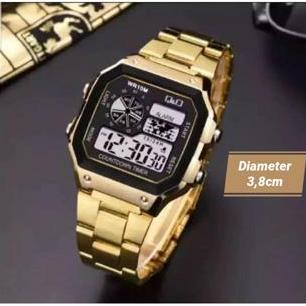 new arrival jam tangan digital pria wanita kotak qq rantai 2026