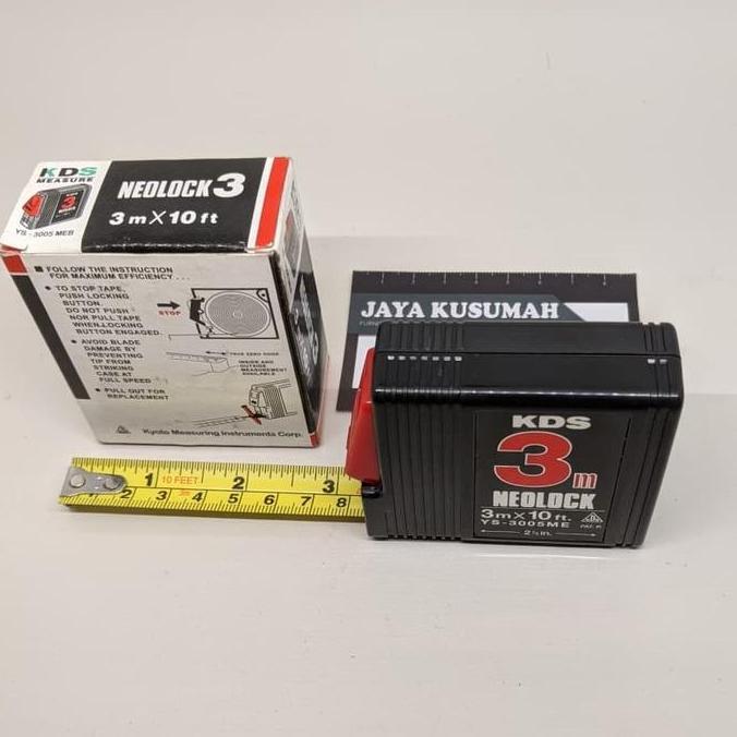 Meteran KDS 3 meter Neolock Japan Measuring Tape Jepang