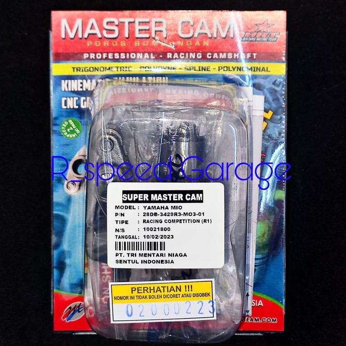 Super Master Cam Noken As & Rra Brt Mio Fino Nouvo 115 34 29 Seri R