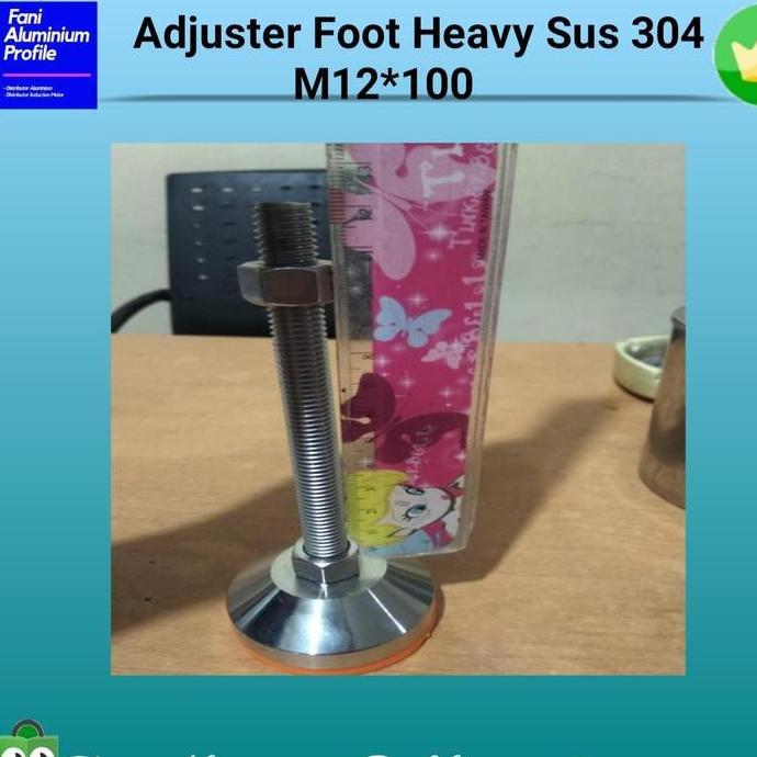 Adjuster Foot Heavy Sus 304 Adjuster Fix Mounting D60 M12X100 Promo