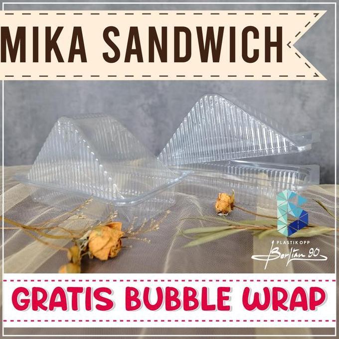 Mika sandwich Mika Roti Tray Sandwich Tempat roti isi 50
