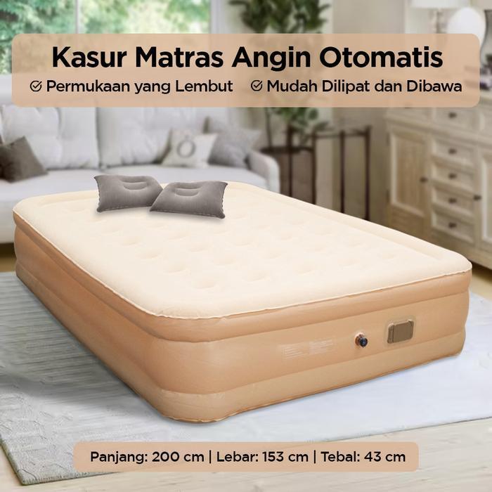 Kasur matras angin otomatis tiup vacuum kasur angin otomatis free 2 bantal angin
