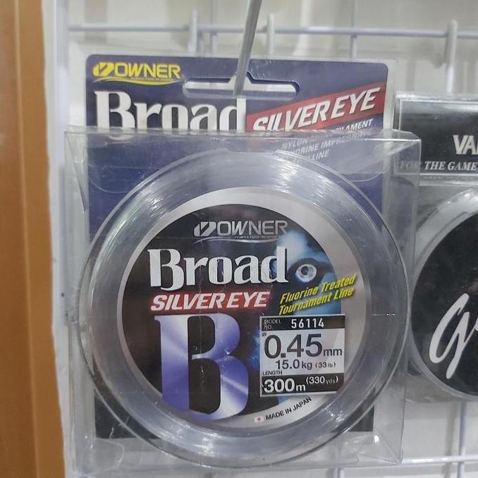 Senar Pancing Owner Silver Eye 300 Meter 045 33Lb Atau 050 40Lb