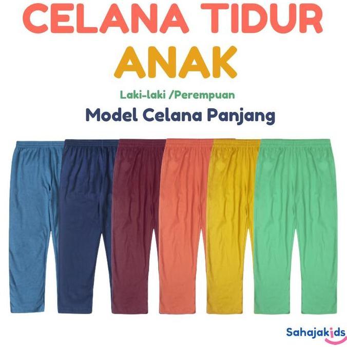 Celana Tidur Anak Laki-Laki Anak Perempuan Celana Tidur Model Panjang