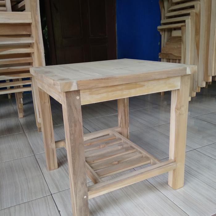 meja teras kecil minimalis kayu jati meja outdoor