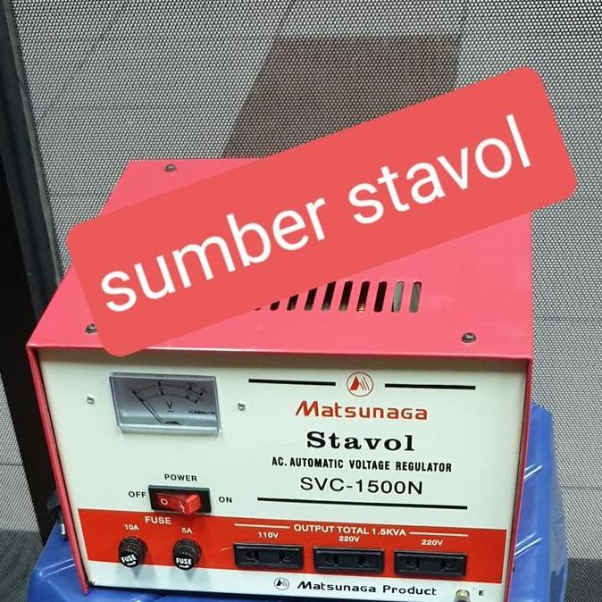 Comcom- Stabilizer 1500 Watt-Stavol 1500Va-Matsunaga 1500N Stavolt Matsunaga