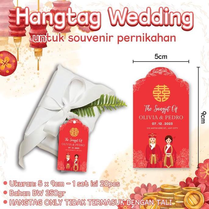 Hang Tag Wedding / Hang Tag Pernikahan / Hang Tag Souvenir Murah Meriah