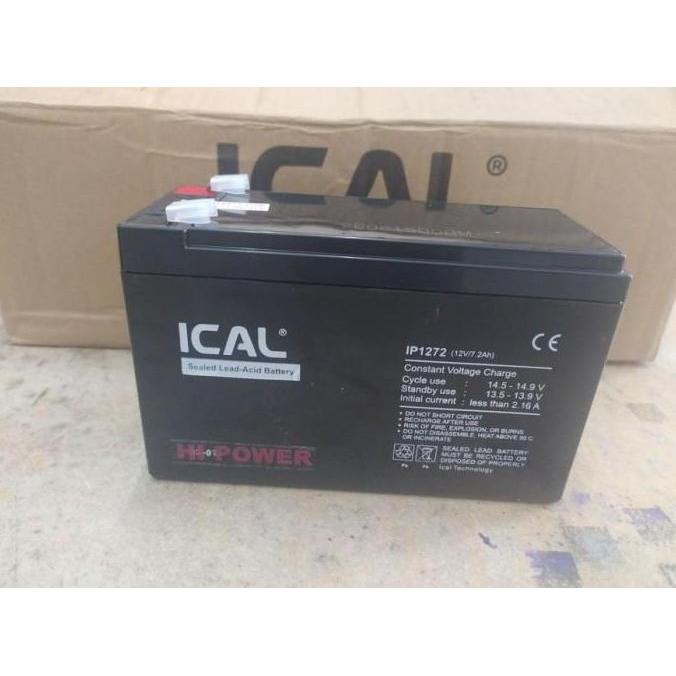 Comcom- Aki Kering Ical Ups Ica Prolink Apc Ical Ip1272 12V 7.2Ah Ical 12V 7Ah