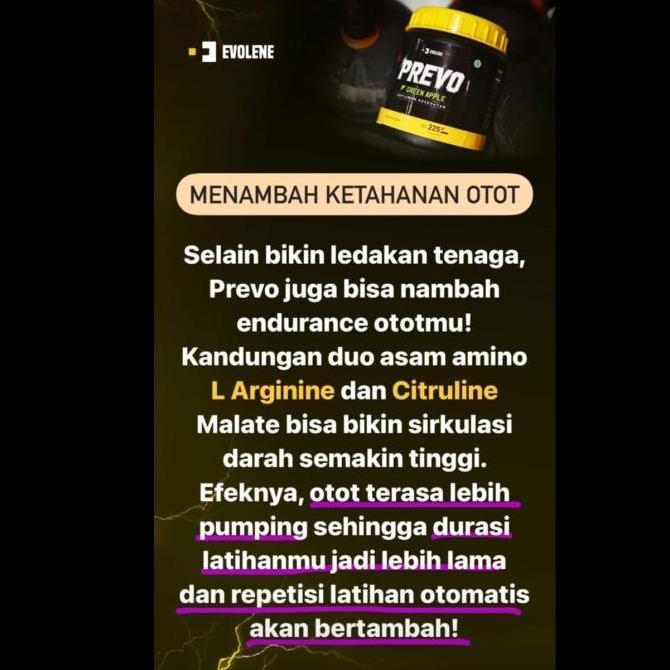 Ultrafit- Prevo 7 Sachet Evolene Pre Workout Prewo Wo Preworkout - 7 Sachetan