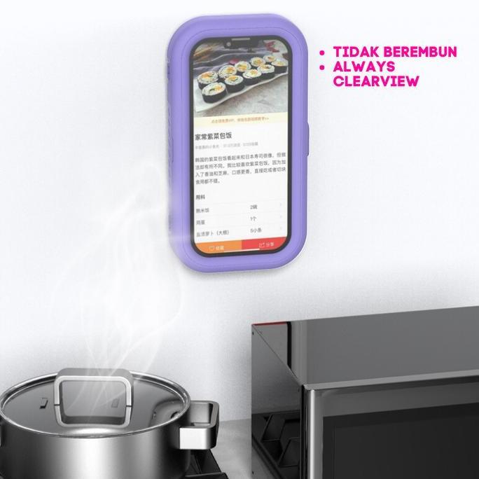 Braket HP Dinding Waterproof Case - Bracket Case HP untuk Kamar Mandi