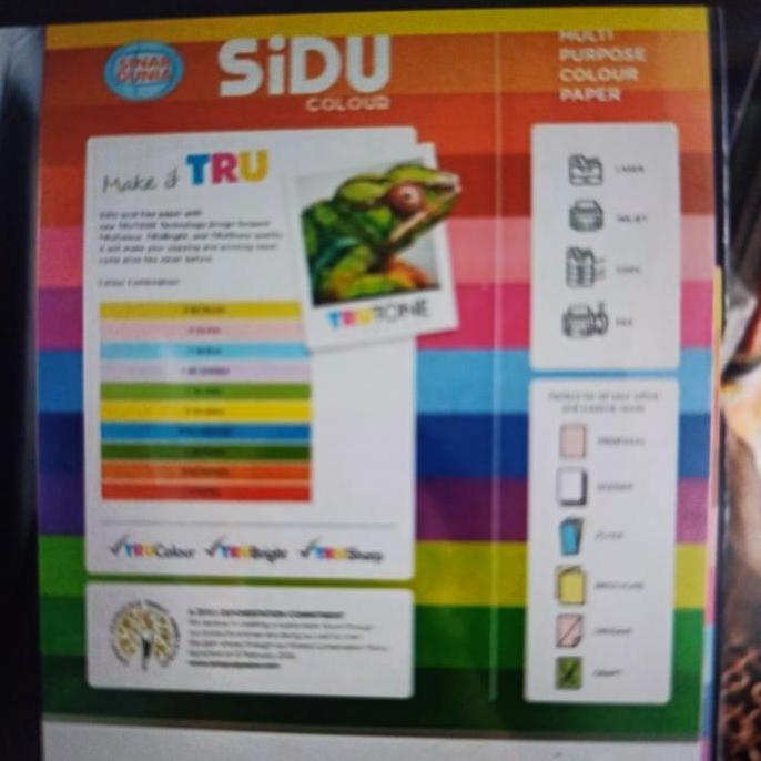 Yabureta- Kertas A4 80 Sidu Warna-- Warni Isi 250 Lbr