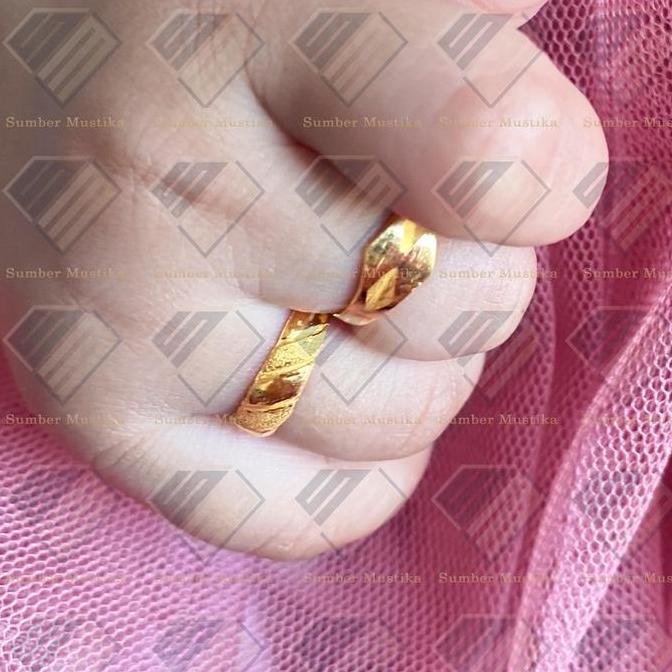 Cincin Anak Model Keong Emas 24 Karat
