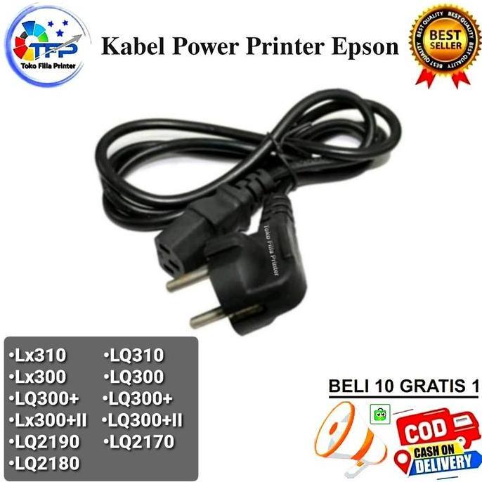 Kabel Power Printer Epson Lx310 LQ310 LQ2190 Lx300+II LQ2180 LQ300+II murah