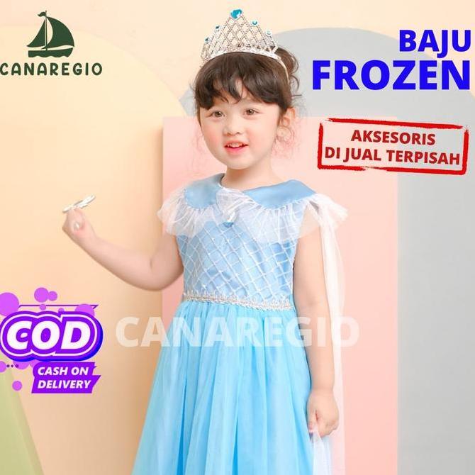 BAJU FROZEN GAUN PESTA ANAK FROZEN BAJU PESTA ULANG TAHUN COSPLAY FROZEN ANAK