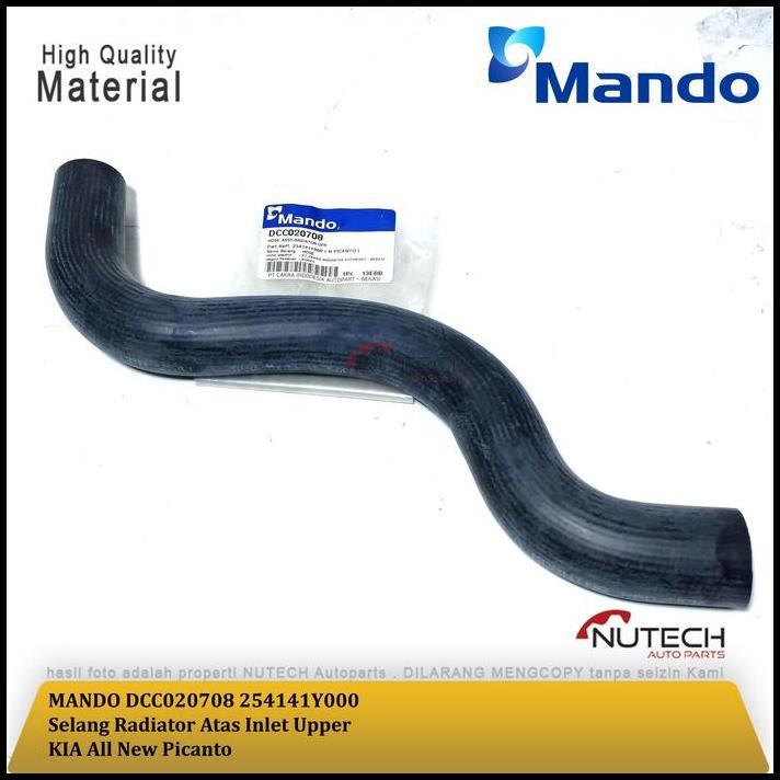 TERLARIS SELANG RADIATOR ATAS INLET UPPER KIA ALL NEW PICANTO ASLI ORI MANDO