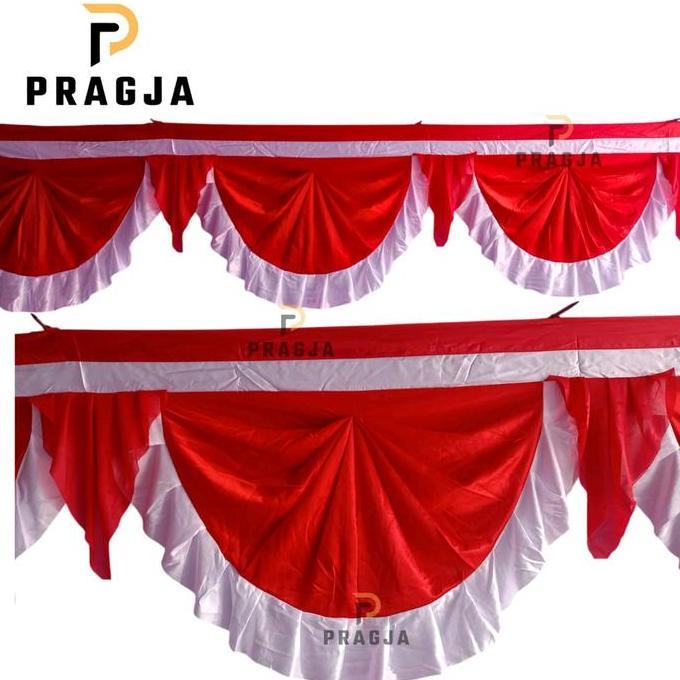 Bendera Panjang Background Bendera Rempel Merah Putih