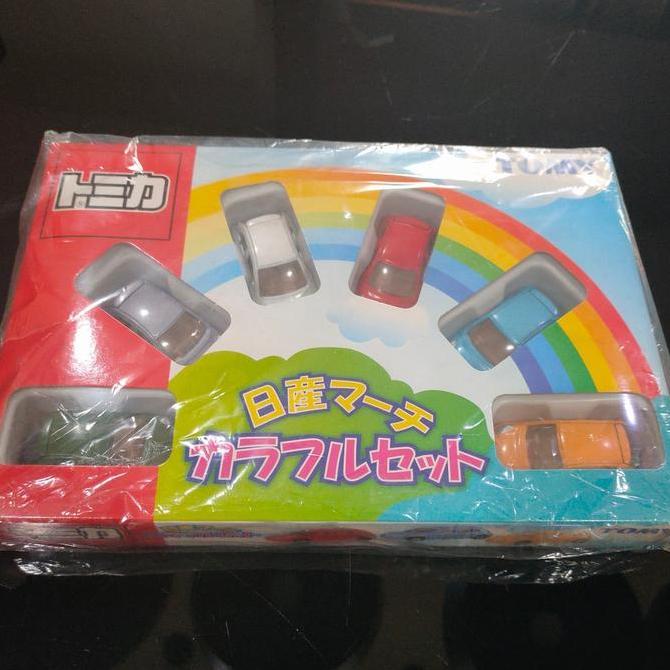 tomica giftset nissan march rainbow