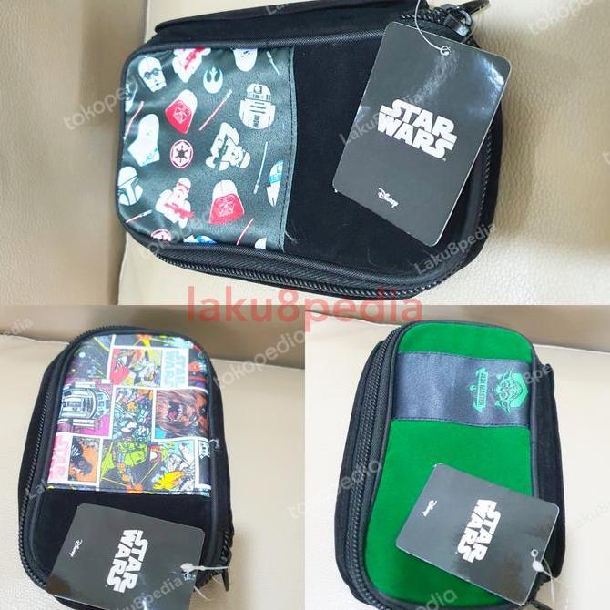 Ready Original Starwars Organizer Bag Tas Hp Travel Dompet Star Wars Big