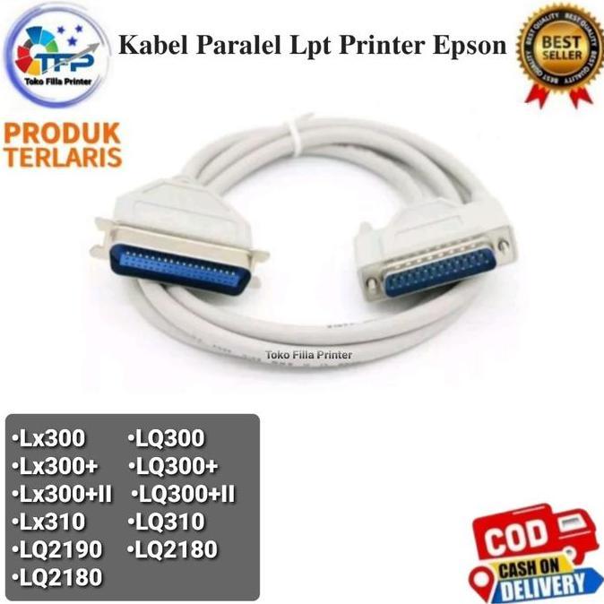 Kabel Paralel Lpt Printer Epson Lx310 LQ310 Lx300+ll LQ2190 LQ2180 murah
