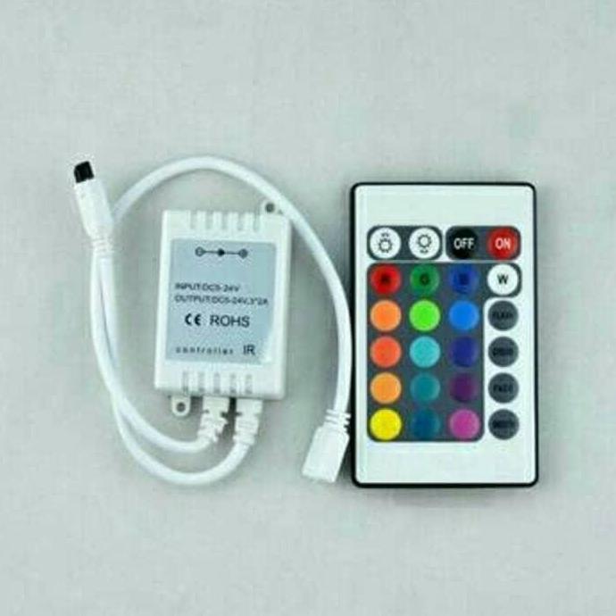 LAMPU LED STRIP ROLL RGB BYK WARNA, 5 MTR MODUL + REMOTE KABIN PLAFON READY