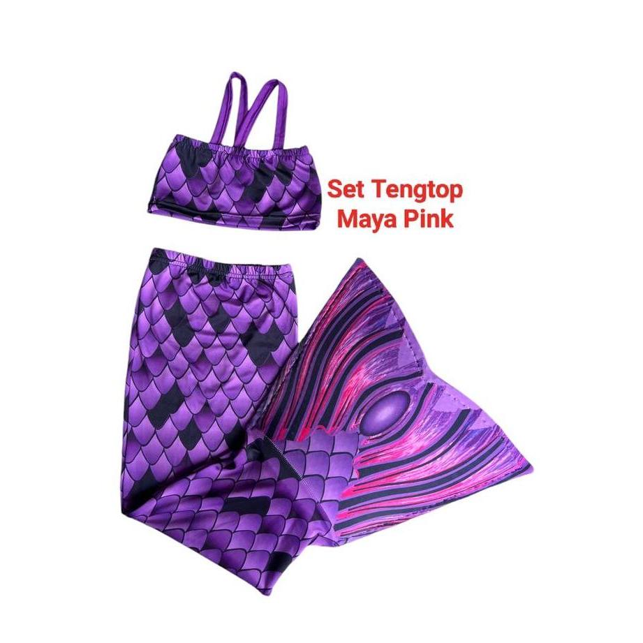 Kostum Mermaid Ekor Duyung Anak Perempuan SetTop