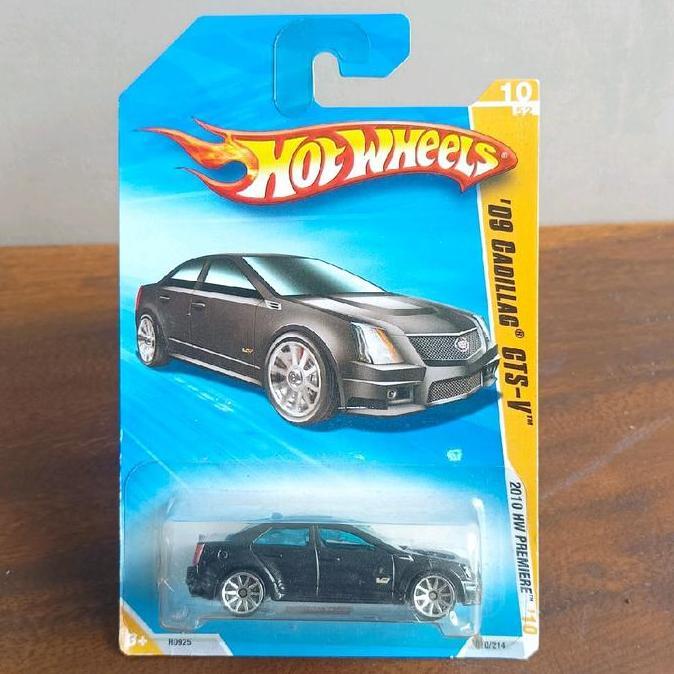 hot wheels 09 cadillac cts v hitam