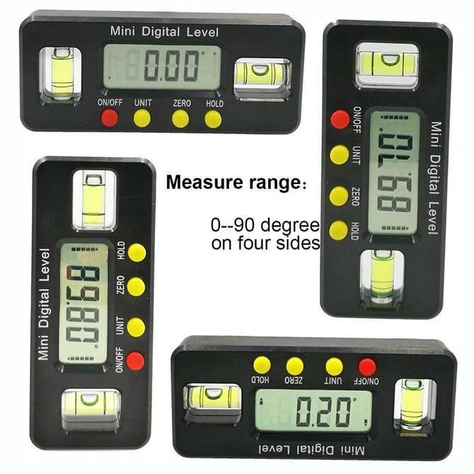 Murah Waterpass Digital Magnet Sudut Bossc Level Angle Waterpass Inclinometer Dl168