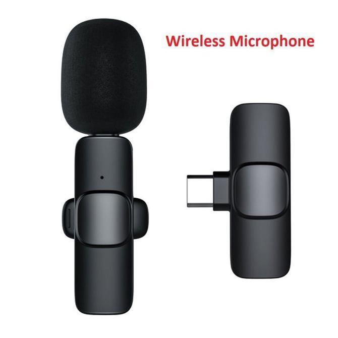 Mic Wireless Smartphone Clip On Vlog Lavalier Microphone Wireless